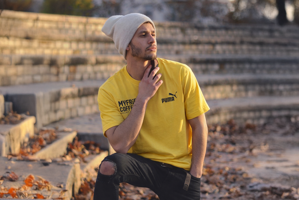 MYFRIEND COFFEE x PUMA — Signature Yellow Tee
