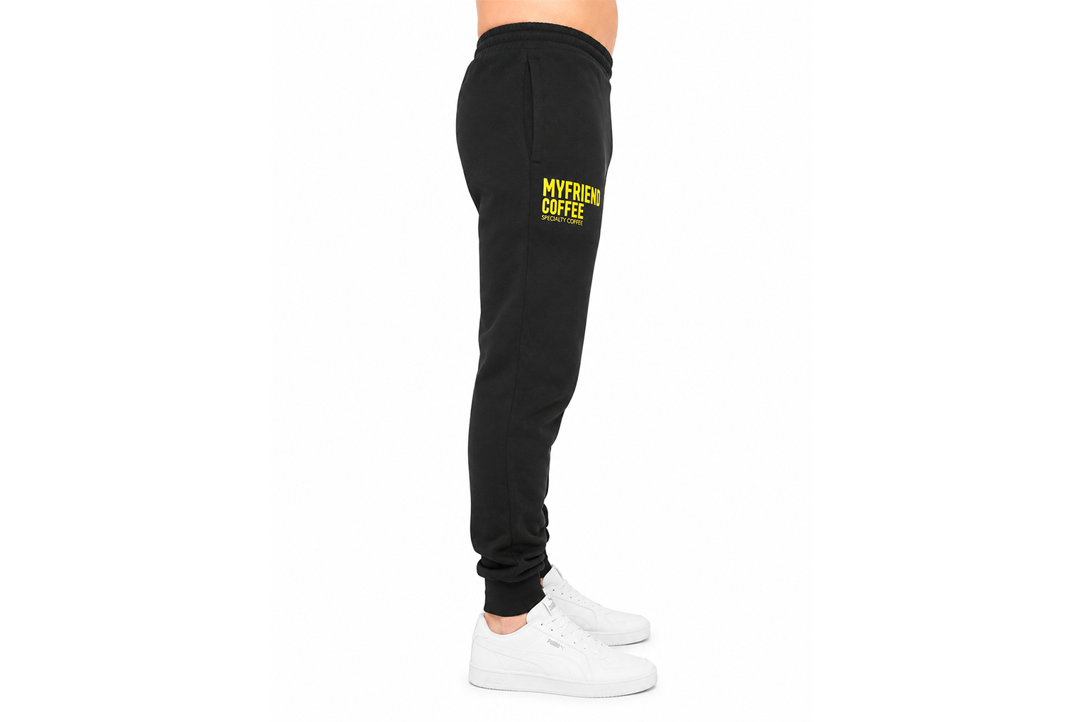 Pantalón Jogger MyFriend Coffee x Puma Negro Unisex – Edición Specialty Coffee